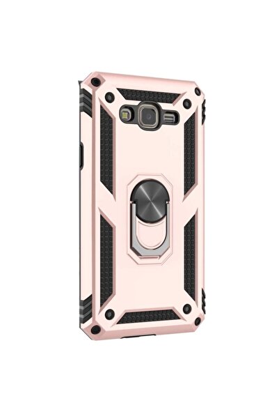 Gpack Samsung Galaxy J7 Core Kılıf Tank Vega Standlı Yüzüklü Mıknatıslı+nano ...