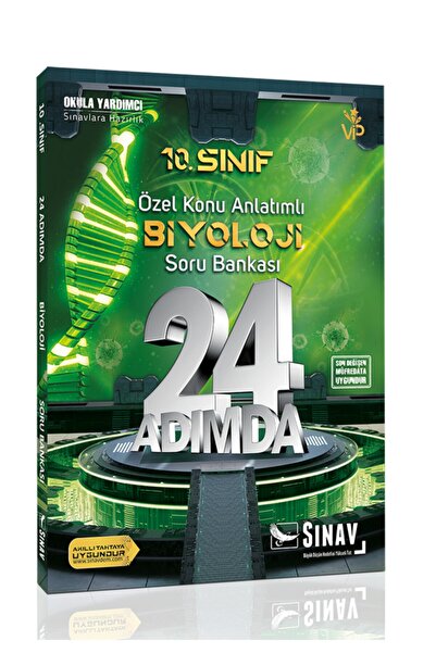 Sınav Yayınları 24 Adımda 10. Sınıf Özel Konu Anlatımlı Biyoloji Soru Bankası...
