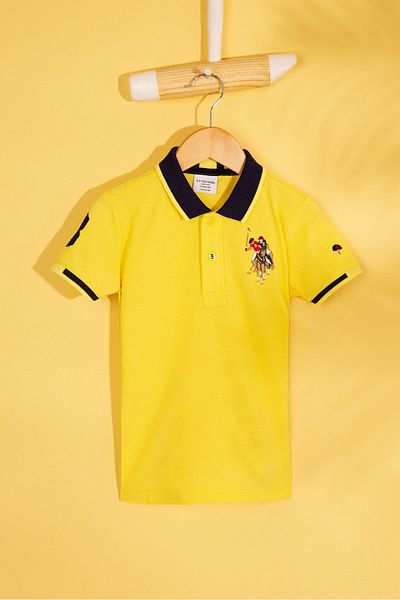 U.S. Polo Assn. Κίτρινο μπλουζάκι για αγόρι