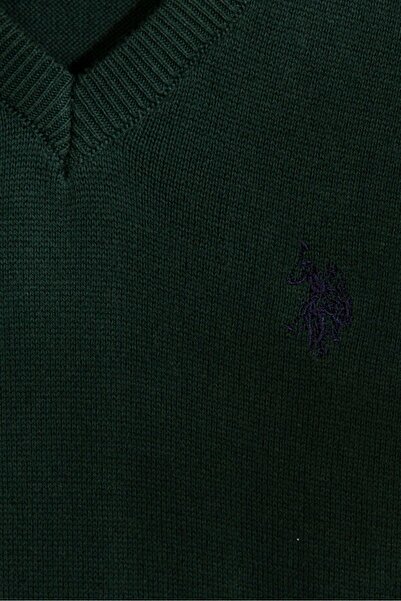 U.S. Polo Assn. Yesil Erkek Çocuk Triko Kazak