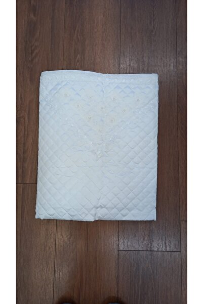 ceyizimdekor Incili Krem Kapitoneli Ve Dantelli Saten Yorgan Hurcu