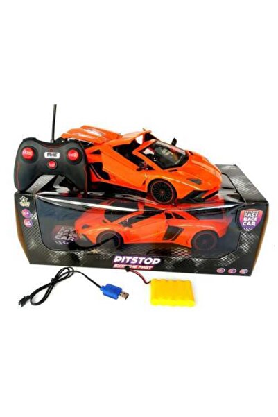 Erdem Lamborghini Turuncu Şarjlı Kapıları Açılan Uzaktan Kumandalı Araba 1:12...