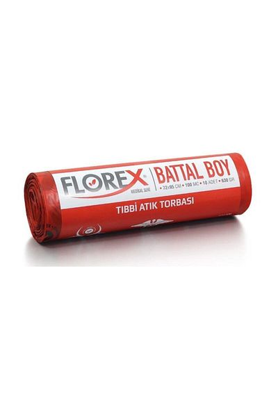 Florex Medical Waste Bulk 72x95 Garbage Bag - 10 Rolls
