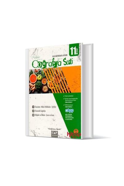 Çap Yayınları 11. Sınıf Coğrafya Seti + Soru Kalesi 11. Sınıf Coğrafya Soru B...