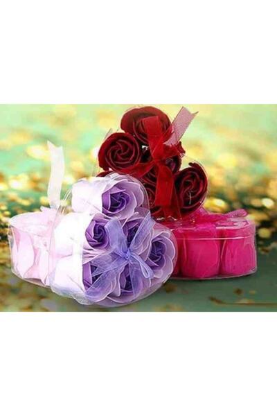 Carneil Săpunuri inimioare de trandafir în cutie, asortiment de confetti de b...