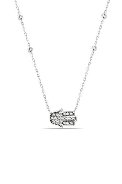 MySilvers Mikron Kaplama Fatma Ana Eli Kolye