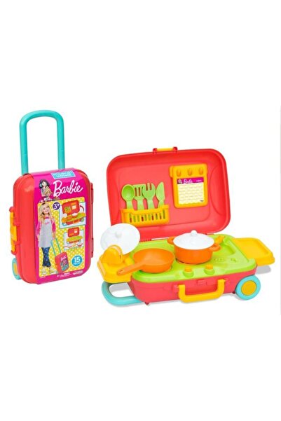 Barbie Barbıe Mutfak Set Bavulum Dede-03478