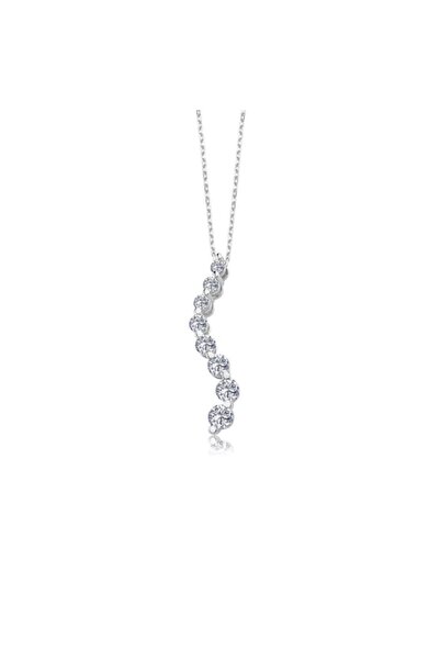 Effective Diamond Gümüş S Kolye
