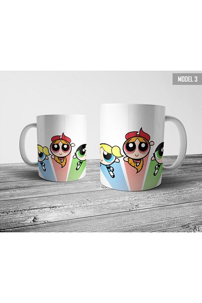 Pixxa كوب بناتي من Powerpuff موديل 3