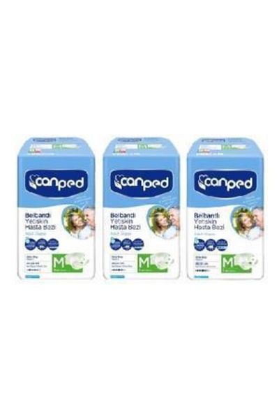Canped Adult Patient Diapers M - 3 Pack with Waistband