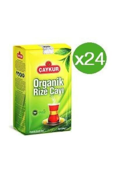 Çaykur شاي ريز عضوي 500 جرام × 24 قطعة