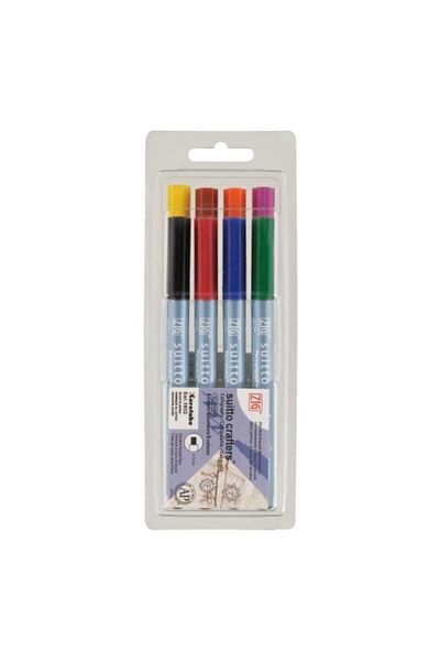 Zig Siirtilebilir Brush 8 Colors Permanent Pen Suitto Crafters