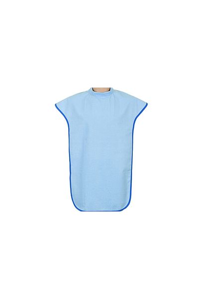 CARETEX Caress G279 Washable, Liquid Proof, Lace-Up Adult Food Apron White
