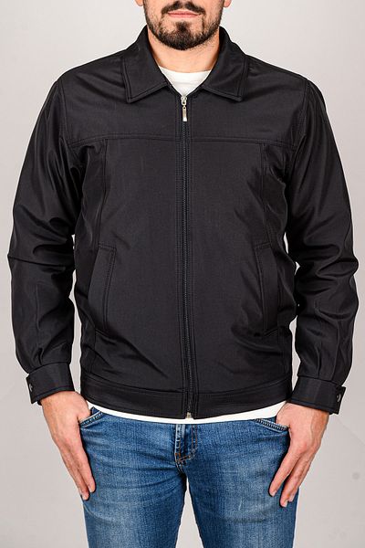 TANİŞ GİYİM Classic Black Bonded - Εποχιακό παλτό Άνετη Εφαρμογή