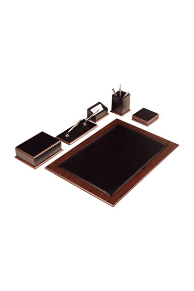 Gıpta 7105 Nature 7 Parça Ahşap Sümen Takımı - Siy