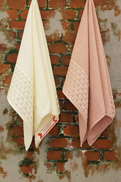 Özdilek Adria Рушник 6'lı - Крем-рожевий м'ятний