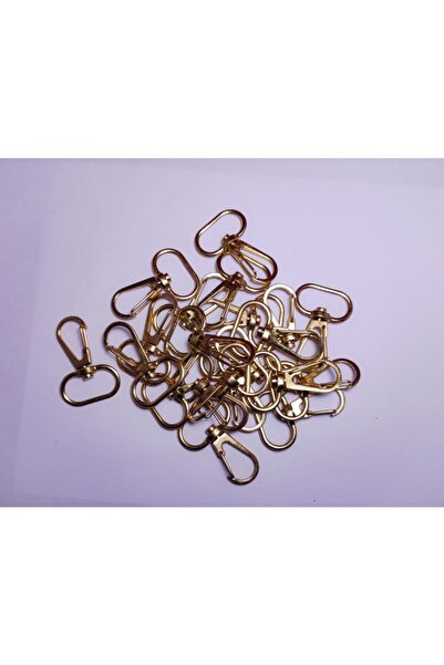 platin hediyelik 25 bucăți inel pentru chei din metal macrame de culoare galbenă