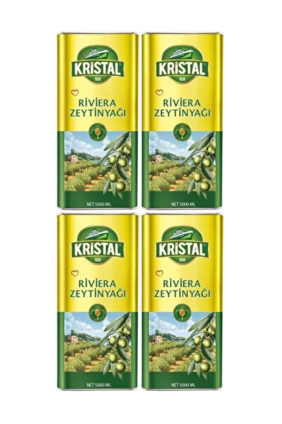 Kristal Riviera Zeytinyağı 5 Lt 4 Adet 1 Koli