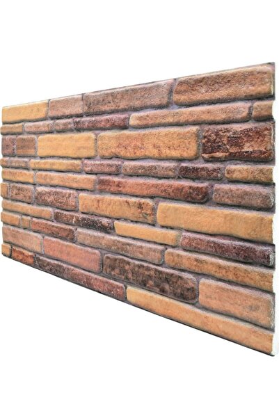 Pandekor 5 Adet X Kesme Taş Desenli 3 Boyutlu Renkli Strafor Köpük Duvar Kapl...