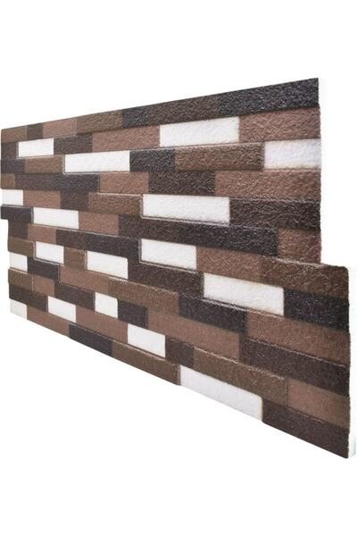 Pandekor 5 Adet (2,5M2) X Patlatma Taş Desenli 3 Boyutlu Renkli Strafor Köpük...