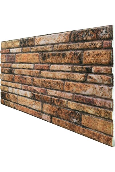 Pandekor 5 Adet (2,5M2) X Kesme Taş Desenli 3 Boyutlu Renkli Strafor Köpük Du...