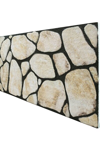 Pandekor 5 Adet X Kayrak Taş Görünümlü 3 Boyutlu Renkli Strafor Köpük Duvar K...