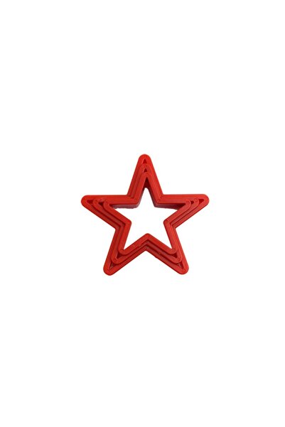 PASTRY PLANET Star Patterned 3-Piece Cutter Set
