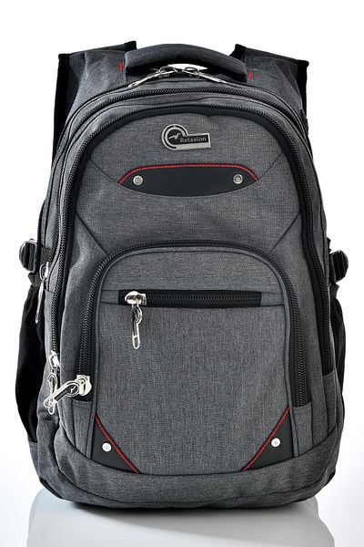 Relaxion 2225 Γκρι σχολική τσάντα - Casual Sports Travel Backpack