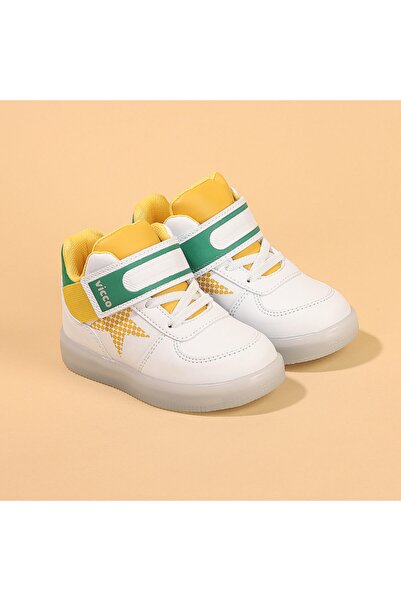 Vicco Kız Erkek Çocuk Beyaz Magic Işıklı Bot Ayakkabı 220.b20k.106