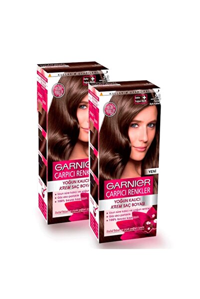 Garnier Çarpıcı Renkler 5.0  Parlak Açık Kahve Saç Boyası 2 Adet