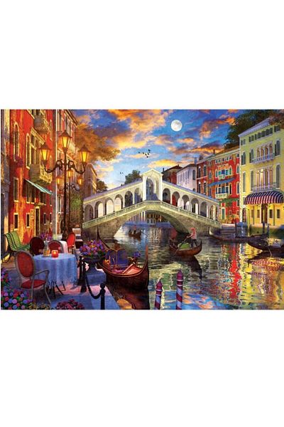 Art Puzzle Brand: Rialto Bridge, Venice - 1500 Pieces Category: Child Puzzle & Jigsaw Puzzle
