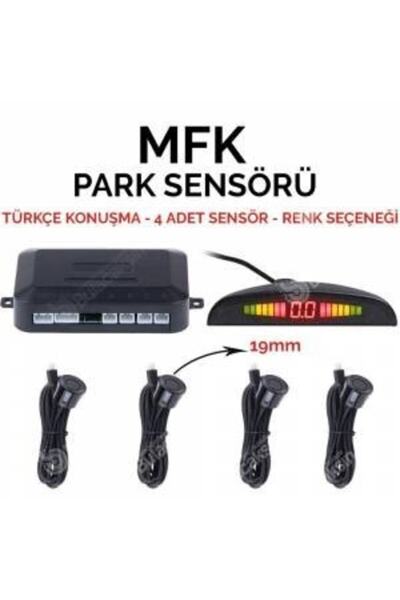 Genel Markalar Unıversal Park Sensoru Be 750 19mm Ekranlı Turkce Konusan Siya...