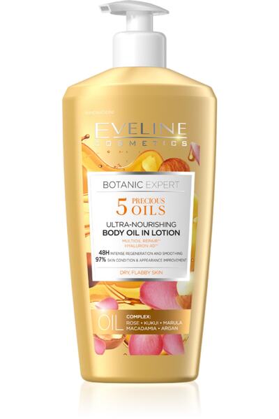 Eveline 5 Πολύπλεοντα Έλαια - 48ωρη Αποτελεσματική Θρεπτική Λοσιόν Σώματος
