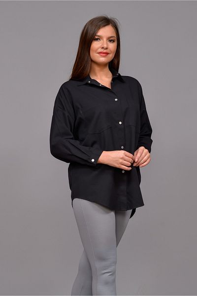 TUSSE Women's Black Classic Cotton Shirt