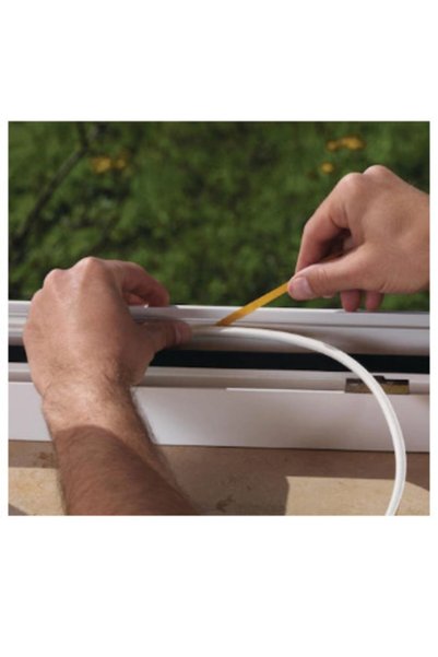 Genel Markalar D Tip 8x5 mm 2x5 metre Beyaz Kapı Ve Pencere Bandı