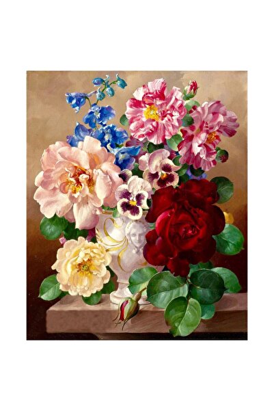 Rölyef Sanat Evi Kâğıt Rölyef Poster - Çiçek Resimleri - 35x50 (12 Adet)