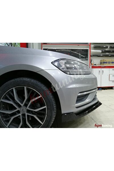 ElitTuning Volkswagen Golf 7.5 Lip Ön Tampon Eki Kulaklı Lip, Voltex Lip 3 Parça