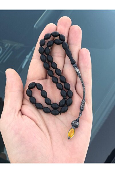 tesbihay Beyzi Cut Blackened Kuka Prayer Beads Silver Tassel