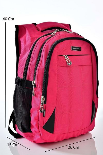Relaxion Σχολική τσάντα 2227 Model Pink - Καθημερινό αθλητικό και ταξιδιωτικό σακίδιο πλάτης