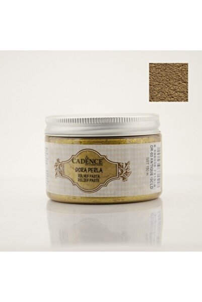 Cadence Dr03 Antik Altın Dora Perla Rölyef Pasta