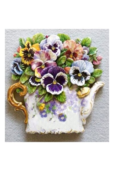 Rölyef Sanat Evi Kâğıt Rölyef Poster - Çiçek Resimleri - 35x40 (8 ADET)