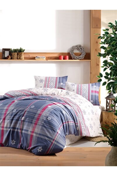 Kristal By Taç طقم غطاء لحاف مزدوج أزرق