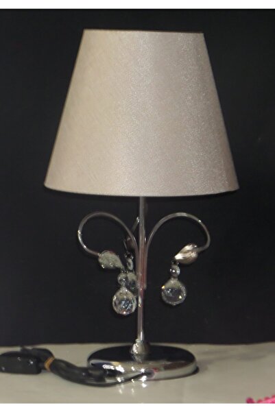 TEKAY AYDINLATMA Leafy Stone Bedroom Lampshade with Light Brown Headboard