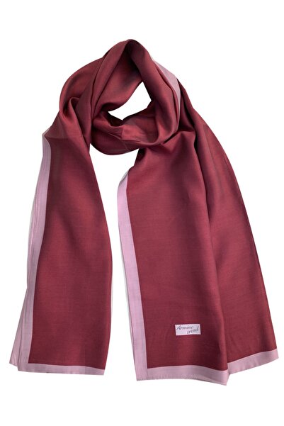 Armine Γυναικείο μπορντό μεταξωτό σάλι A-23