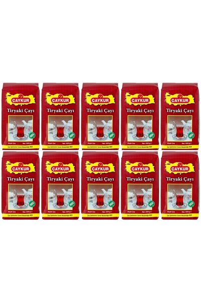 Çaykur Black Tiryaki Bulk Tea - 1 Kg, 10 Pieces