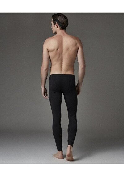 Eros Men's Black Lycra Thermal Single Bottom Underwear Es1450