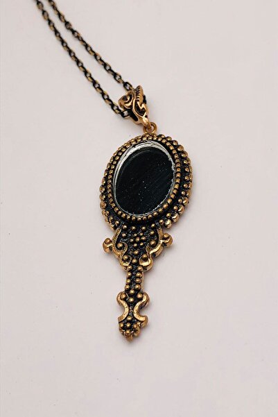 Ceso Accesories Aynalı Bronz Kolye