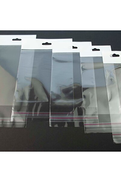 eposet Askılı Şeffaf Bantlı Poşet  11x20+10 cm  1.000 Adet