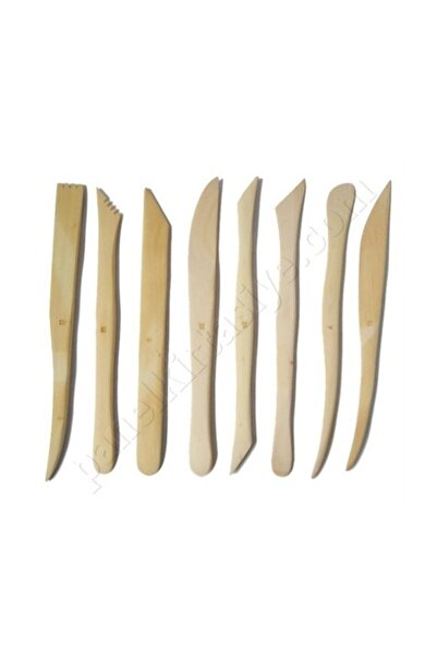 Ponart Modelaj Kalemi Kaliteli Ahşap 8li 20 Cm