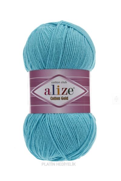 Alize 5 τεμάχια ) Βαμβακερό χρυσό 287 Τυρκουάζ Πλεκτά Κλωστές Γιλέκο Ζακέτα Κλωστή Πουλόβερ